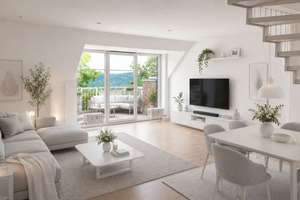 Provisionsfrei-sanierte Maisonettewohnung mit Traumblick