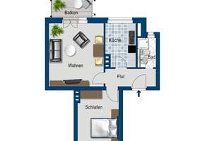 Deine Wohnung wartet auf Dich! – 39114 Cracau, Magdeburg – Vorschaubild 2