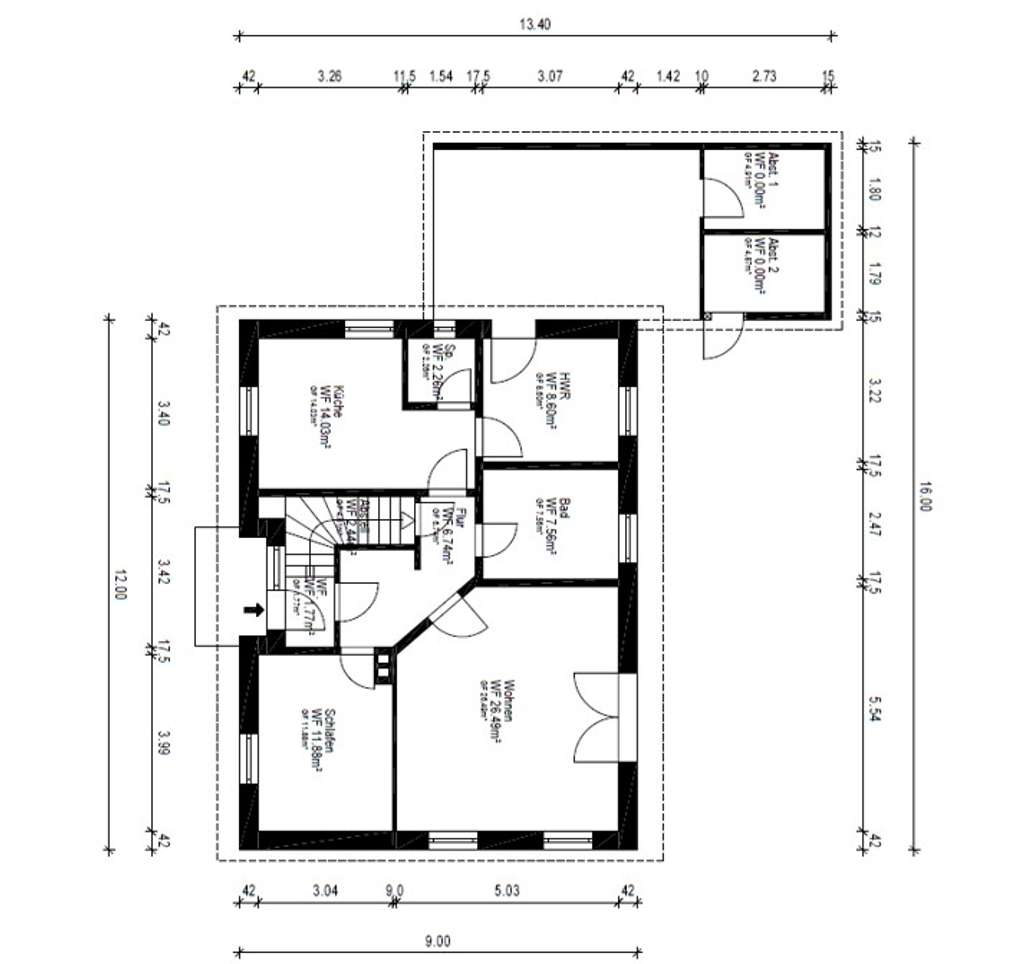 Immobilie in Risum-Lindholm - Kapitalanlage: zwei vermietete Wohnungen in Zweifamilienhaus (als EFH nutzbar) in Risum-Lindholm - Bild 3