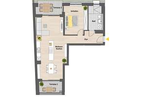 Leyenhof- 2-Zimmer-Wohnung-EG in Köln- Ehrenfeld Erstbezug