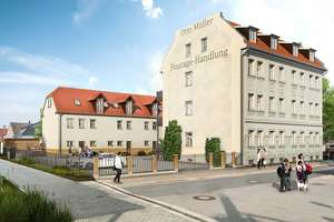 Stilvoll geschnittene 3-Zimmer-Erdgeschosswohnung mit Terrasse  und  Stellplatz in Leipzig-Eutritz