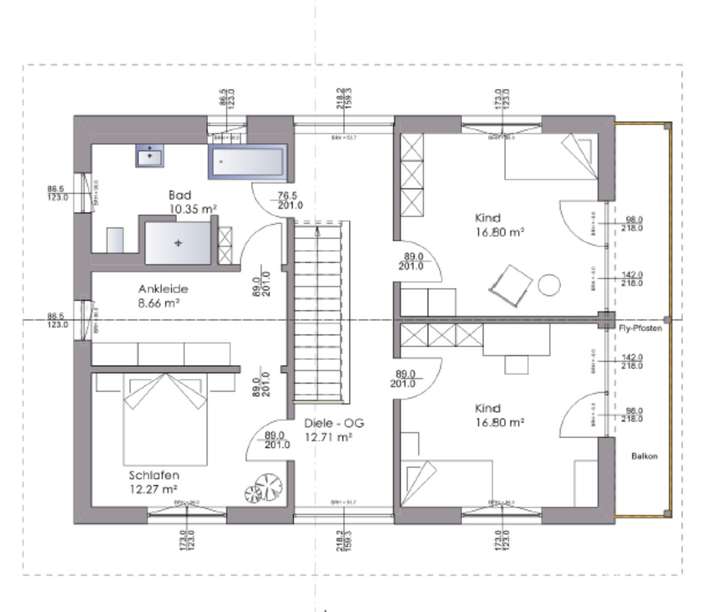 Grundriss Obergeschoss