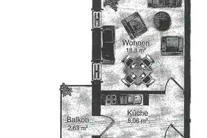 Moderne 1-Raum-Wohnung mit Balkon und EBK in Uni-Nähe – Bernsdorfer Straße 88, 9126 Chemnitz – Vorschaubild 6