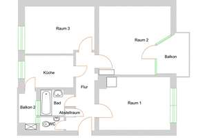 Ankommen & wohlfühlen: 3 Zimmer auf 67 m² im 1. Obergeschoss – Heinrichstraße 112, 64287 Darmstadt-Ost, Darmstadt – Vorschaubild 15