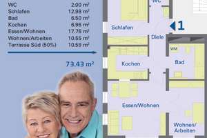 3 Zimmer EG-Wohnung 100 m² Garten / Nähe OTH / EBK / Stellplatz / Eigennutzung / KFW 55/ Ruhige Lage – Die vollständige Adresse der Immobilie erhältst du vom Anbieter., 93053 Kasernenviertel, Regensburg – Vorschaubild 11