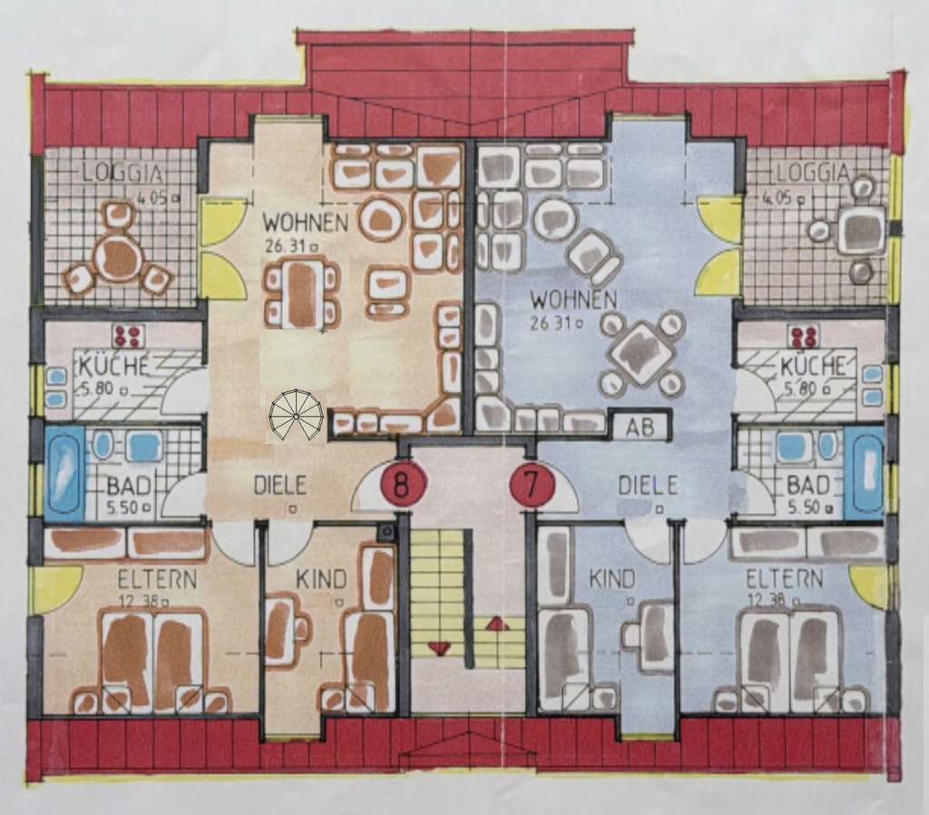 Immobilie in Kist - Charmante Dachgeschosswohnung mit Studio, Loggia, Garage und Stellplatz in Kist - Bild 0