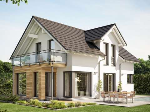 EVOLUTION 122 V10 – Modernes Traumhaus mit Satteldach-Zwerchgiebel ... EVOLUTION 122 V10 – Modernes Traumhaus mit Satteldach-Zwerchgiebel ...