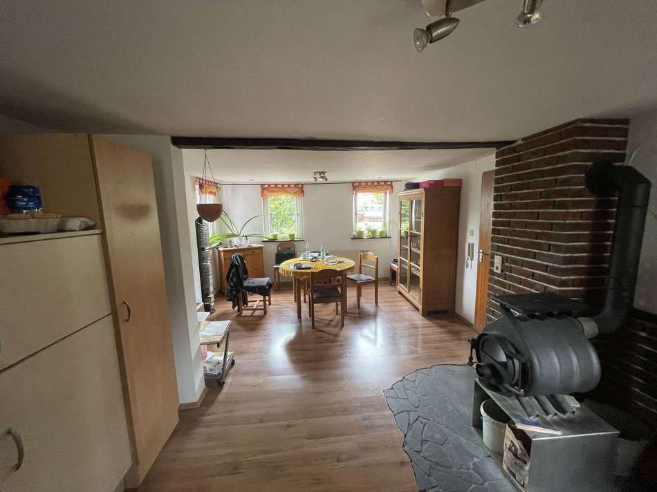 offene Küche mit Esszimmer