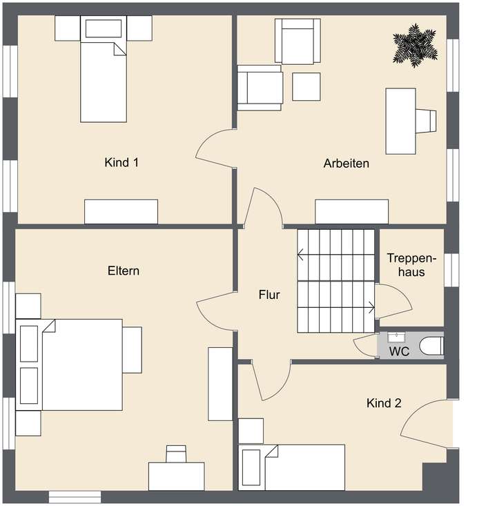 Grundriss Obergeschoss