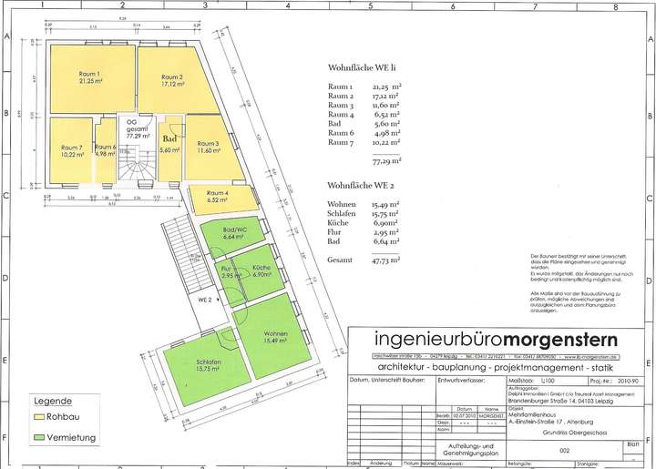 Grundriss Obergeschoss