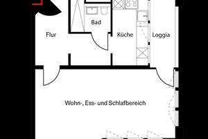Apartment mit Loggia in attraktiver Lage nahe des Landwehrkanals – Die vollständige Adresse der Immobilie erhältst du vom Anbieter., 10785 Tiergarten, Berlin – Vorschaubild 12
