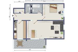 Vermietete 2-Zimmer-Wohnung (75 m²) mit XL-Balkon & Tiefgarage – Ideal für spätere Eigennutzer – Die vollständige Adresse der Immobilie erhältst du vom Anbieter., 76149 Neureut, Karlsruhe – Vorschaubild 11
