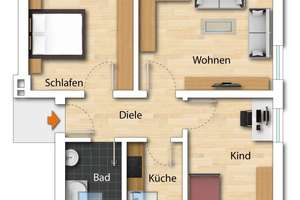 Klein aber mein! Dachgeschosswohnung in Ingolstadt Südwest – Die vollständige Adresse der Immobilie erhältst du vom Anbieter., 85051 Südwest, Ingolstadt – Vorschaubild 22