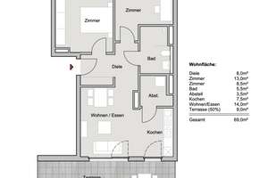 Moderne 3-Zimmer Wohnung mit Blick über Mönchengladbach – Steinmetzstraße 75, 41061 Gladbach, Mönchengladbach – Vorschaubild 14
