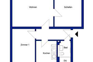 Gemütlich u. komfortabel: 3-Zimmer-Erdgeschosswohnung mit Tageslichtbad – Breslauer Str. 3, 38440 Wolfsburg – Vorschaubild 5
