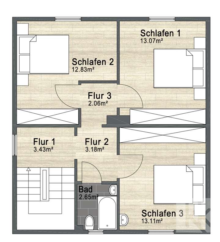 Grundriss OG