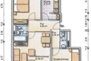 DREI-ZIMMER-WOHNUNG IN HANNOVER - ANDERTEN – 30559 Anderten, Hannover – Vorschaubild 12