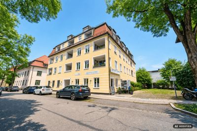 Nähe Stadtpark: Zentrale 2-Zimmer-Wohnung mit Loggia Mitten in Traunstein