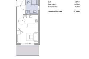 WE1-1 | Apartment mit Süd-West-Balkon in KfW-40-QNG-PLUS Bauweise im Regensburger Westen. Neubau. – Die vollständige Adresse der Immobilie erhältst du vom Anbieter., 93049 Westenviertel, Regensburg – Vorschaubild 7