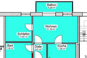 2 Raumwohnung (55m²) mit EBK, Balkon und Blick ins Grüne – Edenkobener Straße 18, 1471 Radeburg – Vorschaubild 13