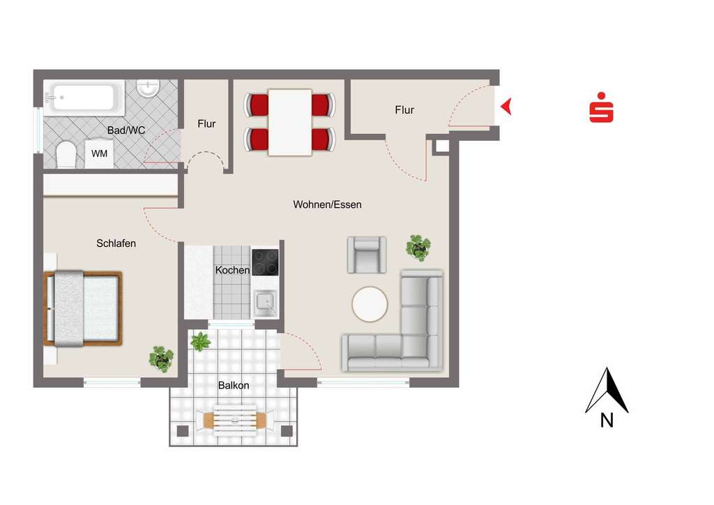Immobilie in Abensberg - Vermietete 2-Zimmer-Wohnung in zentraler Lage von Abensberg - Bild 1