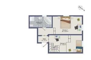 Wohnen im Hochparterre – 3 Zimmer, Garten & PKW-Stellplatz inklusive – Die vollständige Adresse der Immobilie erhältst du vom Anbieter., 22041 Wandsbek (Ortsteil), Hamburg – Vorschaubild 23