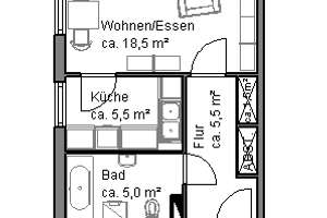 Schöner wohnen: 1,5 Zimmer- Singlewohnung in Hannover- List in Seniorenwohnanlage – Edenstr. 41/43, 30163 List, Hannover – Vorschaubild 6