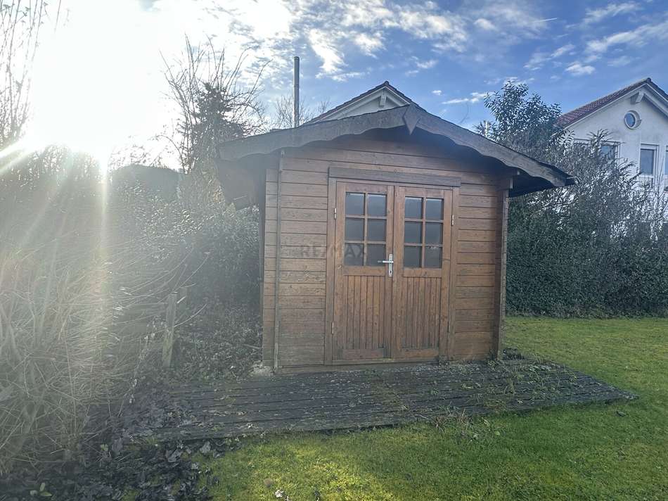 Schuppen im Garten