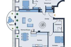 Luxuriöses 4-Zimmer Maisonette-Penthouse am Herzogpark mit weitläufiger Dachterrasse, zwei Balkonen. – Die vollständige Adresse der Immobilie erhältst du vom Anbieter., 81925 Herzogpark, München – Vorschaubild 30