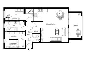 ZEITLOSE ELEGANZ TRIFFT URBANE LEBENSQUALITÄT - Moderne 3-Zimmer-WHG mit EBK, Aufzug, Balkon und TG – Die vollständige Adresse der Immobilie erhältst du vom Anbieter., 63225 Langen (Hessen) – Vorschaubild 20