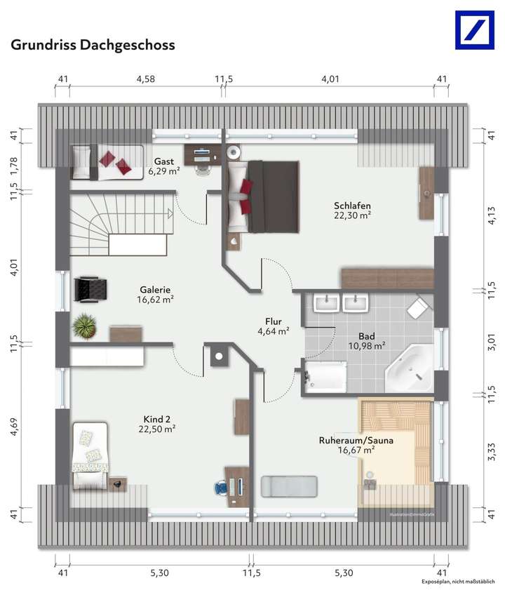 Grundriss Dachgeschoss
