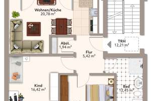 Modernes Wohnambiente mit großem Balkon und Fußbodenheizung – Alt Salbke 73, 39122 Salbke, Magdeburg – Vorschaubild 17