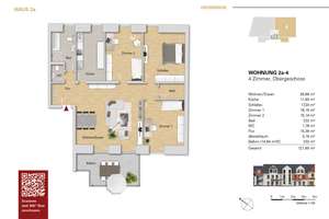 ***Sehr schöne 4 Zi. Eigentumswohnung im 1.OG, WE 2a-4 mit großen Balkon***