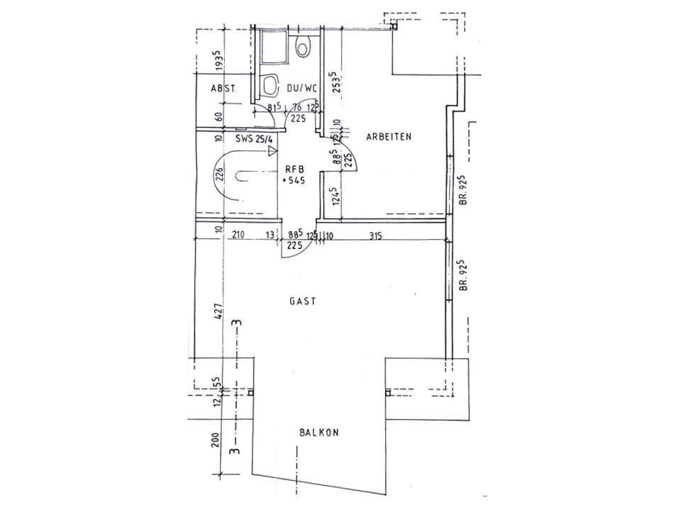 Grundriss Dachgeschoss