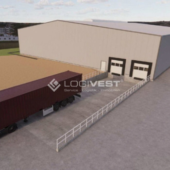 Ab Q4/2025! TOP Neubauhalle Lager / Produktion / Logistik mit Andockrampe, Heizung & Vordach!