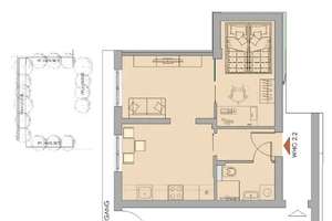 Teilmöblierte 1-Zimmer-Wohnung mit Terrasse & EBK  – Am Kasinogarten 10, 42105 Elberfeld, Wuppertal – Vorschaubild 16