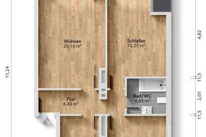 Sanierungsbedürftige 3,5 Zimmer mit großem Balkon und PKW Stellplatz im Hof – Die vollständige Adresse der Immobilie erhältst du vom Anbieter., 45891 Erle, Gelsenkirchen – Vorschaubild 12
