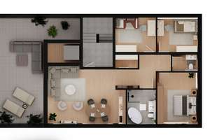 Modernes, Energieeffizientes KfW-40 Penthouse: 4 Zimmer, barrierefrei mit Dachterrasse & Aufzug – Biefangstraße 22, 46149 Schwarze Heide, Oberhausen – Vorschaubild 8