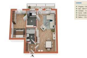 +++Wohnen wo andere Urlaub machen. Sonniges Apartment mit Balkon und TG in beliebter Ferienregion+++ – Die vollständige Adresse der Immobilie erhältst du vom Anbieter., 77887 Sasbachwalden – Vorschaubild 16