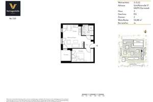 Lichtdurchflutete 2-Zimmer-Wohnung mit gemütlicher Terrasse! – Schöfferstraße 17, 64295 Darmstadt-West, Darmstadt – Vorschaubild 8