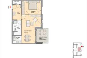 Goethe-Quartier West, Heidelberg: 2 Zimmer Eigentumswohnung zum Wohlfühlen – Goethestraße 2/2, 69115 Weststadt, Heidelberg – Vorschaubild 5