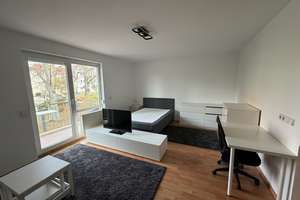 Möblierte 1-Zimmer-Wohnung mit Balkon – ideal für Studierende & Hochschulpersonal, Dresden Plauen