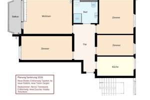 Erstbezug nach Sanierung: 4 Zimmer-Wohnung mit sep. Küche und Balkon. – Georg-von-Boeselager-Str. 3, 53117 Auerberg, Bonn – Vorschaubild 2