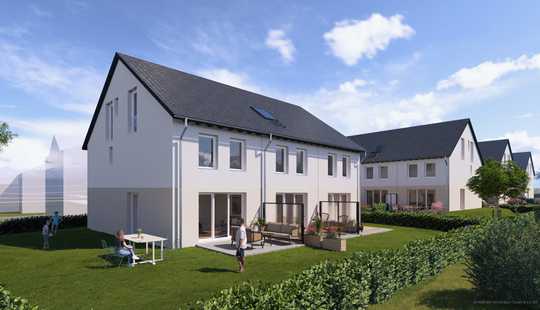 Bild von 2. Bauabschnitt in Gau-Bischofsheim: Noch 3 Reihenhäuser mit 137 m² verfügbar