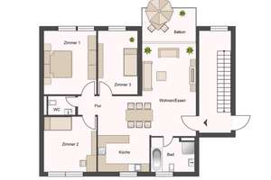 Helle 4-Zimmer-Wohnung mit Balkon in ruhiger und zentraler Lage, optional TG-Stellplatz – Die vollständige Adresse der Immobilie erhältst du vom Anbieter., 71334 Waiblingen – Vorschaubild 15