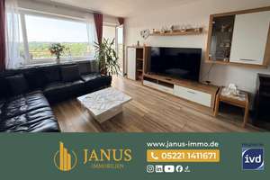 Modernisierte 3-Zimmer-Wohnung mit Loggia, Aufzug und Fernblick in Hiddenhausen