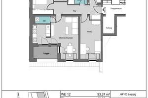Wohnen im Neubau: Moderne 4-Zimmer-Wohnung mit Loggia – Kreuzstraße 23, 4103 Zentrum-Ost, Leipzig – Vorschaubild 12