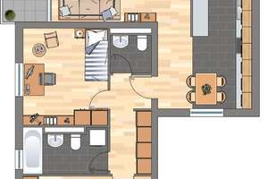 Helle 3 Zimmer Wohnung in Wuppertal Vohwinkel - Wir renovieren für Sie! – Roßkamper Straße 45, 42329 Vohwinkel, Wuppertal – Vorschaubild 2