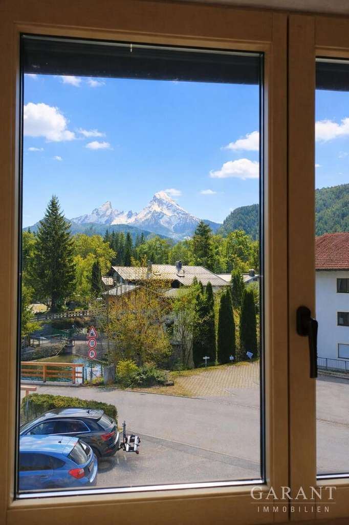 Immobilie in Bischofswiesen - Sonne, Weitblick & Watzmann Panorama, helle 4 Zimmer-Wohnung in Bischofswiesen - Bild 1