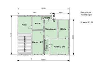 Geräumiges Einfamilienhaus mit 2 Stellplätzen in Singen (Hohentwiel) – Kreuzstraße 11, 78224 Singen (Hohentwiel) – Vorschaubild 51